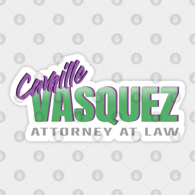 Camille Vasquez Attorney at Law, I love Camille Vasquez Sticker by laverdeden